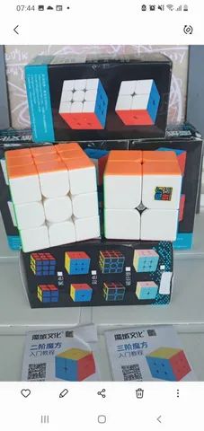 Kit Cubo Mágico Profissional MoYu 2x2 / 3x3 / 4x4 / 5x5 - Cubo ao