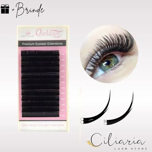 Kit 9 caixinhas de Cílios Ellipse Matte flat Qeelasee - Foto 3