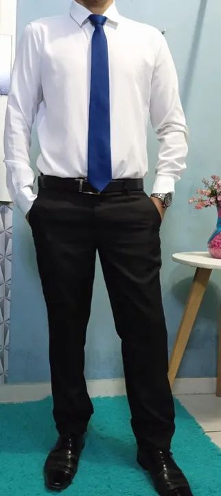 Terno Masculino Preto Novo para aluguel - Foto 2
