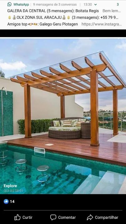 Pergolados , toldos e coberturas 