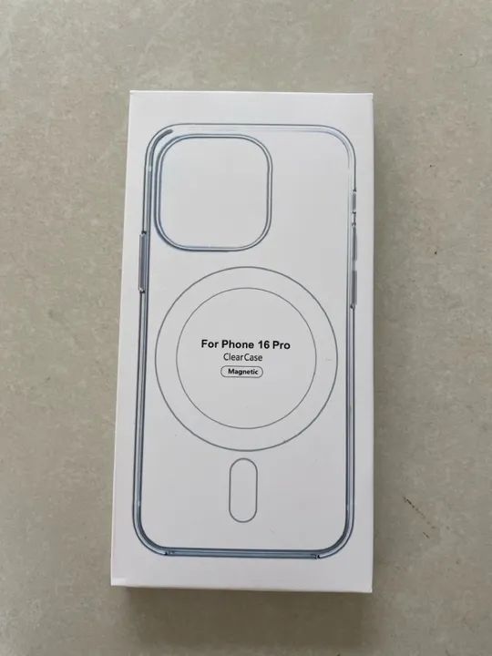 Capa Transparente Magnética para iPhone 16 Pro