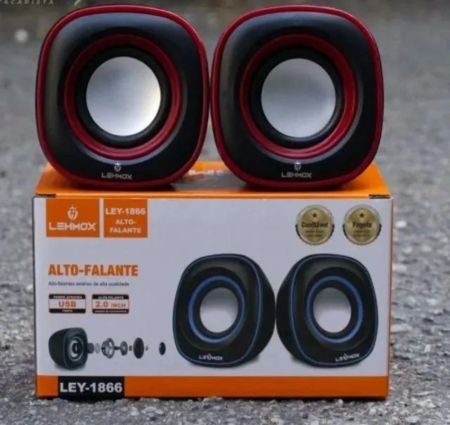 (NOVO) Caixa de Som Para PC Lehmox LEY-1866