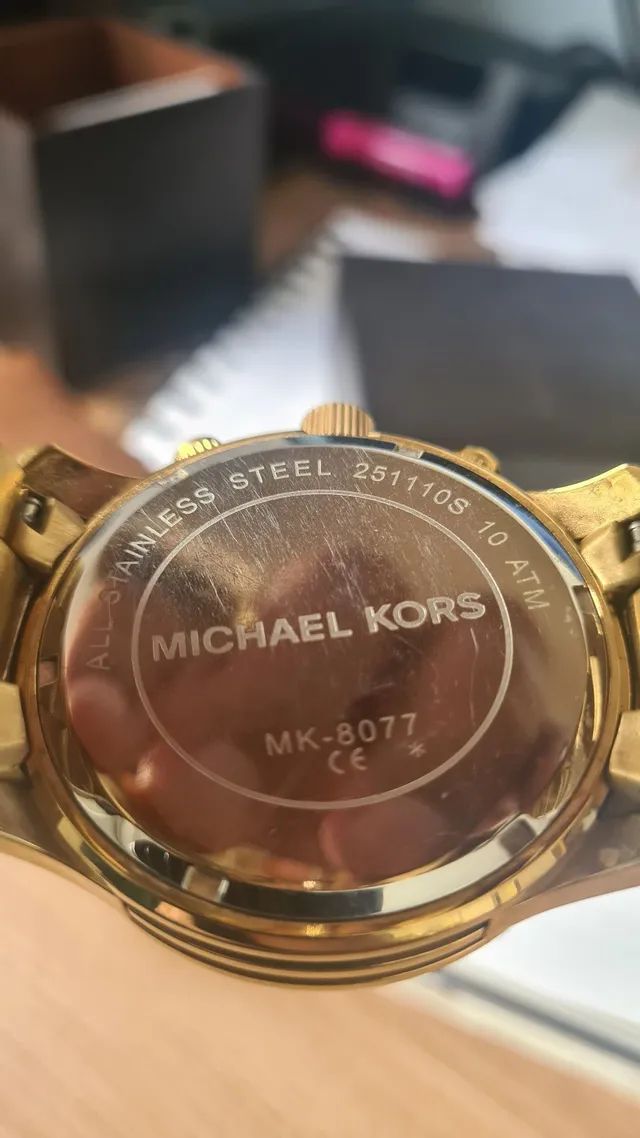 Relógio Michael Kors Original Dourado 48mm