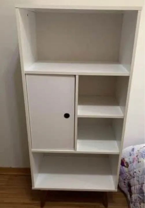 Armário retrô MDF branco