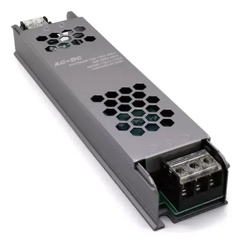 Fonte Chaveada Slim 12v 20A Capa Preta