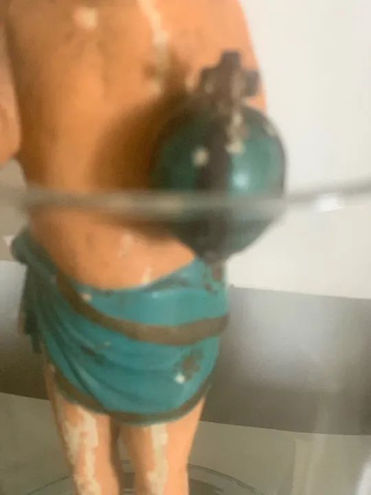 Menino Deus em madeira , peça rara  - Foto 4