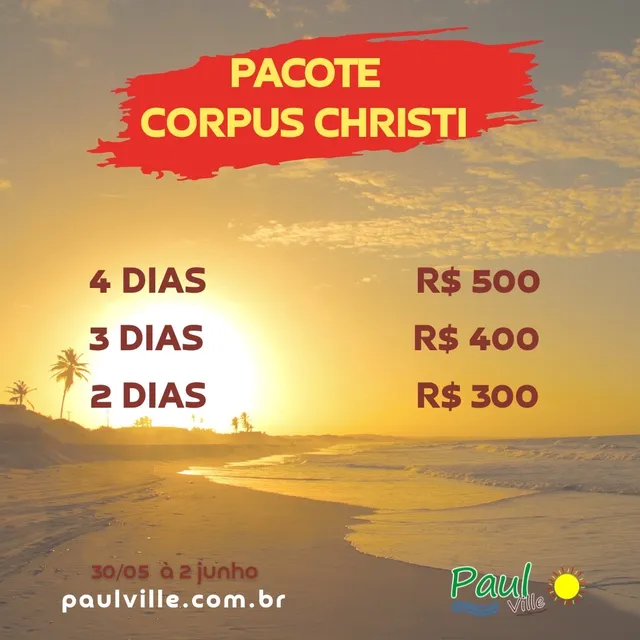 Especial feriado agora corpus christi