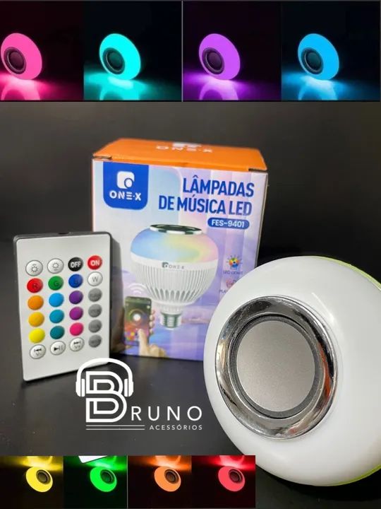 Lâmpada musical bluetooth 