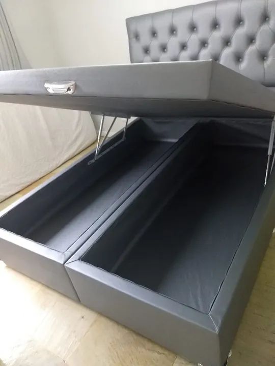 Camas box sem e com baú em todos os tamanhos e cores! - Foto 3