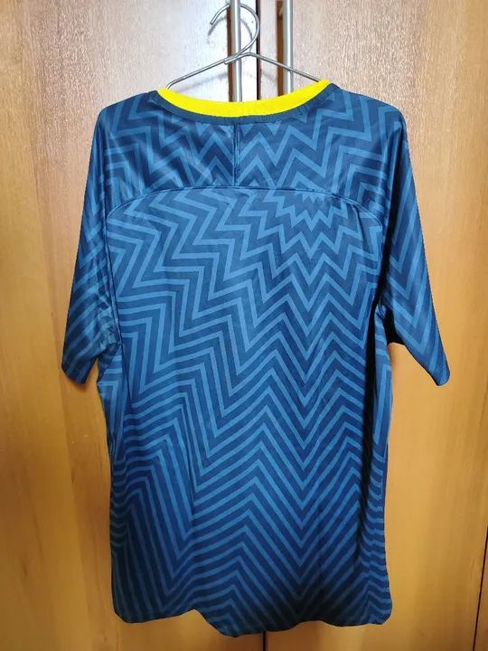 Camiseta Brasil Nike Pré jogo 2018- Original - G -  Dri-Fit - Foto 2