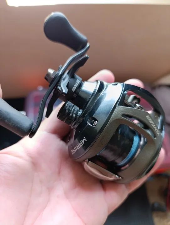 Carretilha Pesca Marine Sports Ventura Vt5 New esquerda - Foto 5