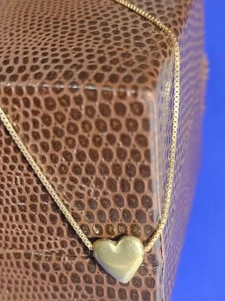 Pulseira Coração 8mm Ouro 18 Kilates 1.00 Grama 21 Cm Corrente 0.50 mm                    