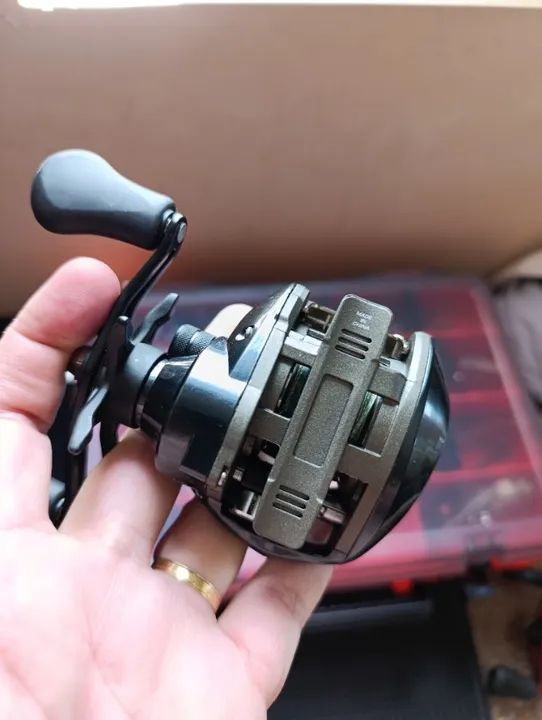 Carretilha Pesca Marine Sports Ventura Vt5 New esquerda - Foto 3