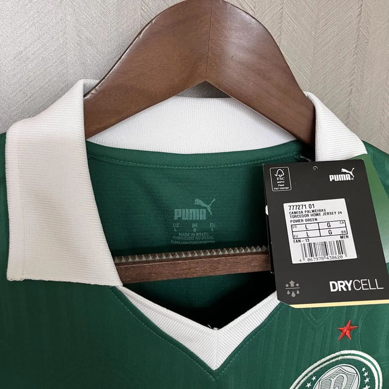Camisa Palmeiras Home 24/25 verde g - Foto 4