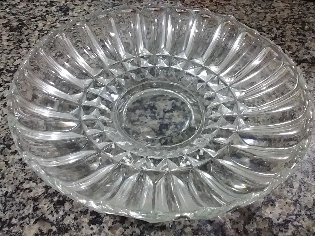 Fruteira vidro antiga