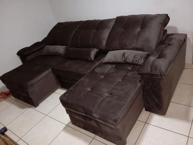 Sofá retrátil reclinável lux 2,90 cm ( PROMOCAO ) - Foto 2