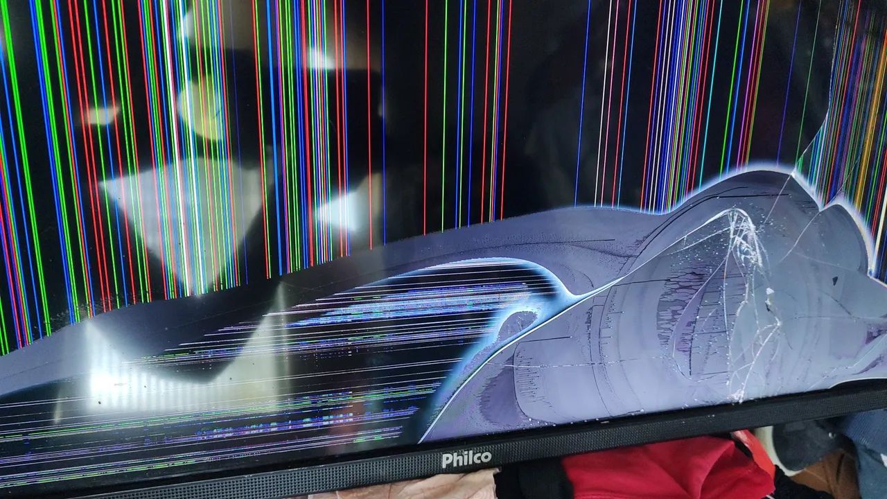 TV 50 4k tela quebrada - Foto 2