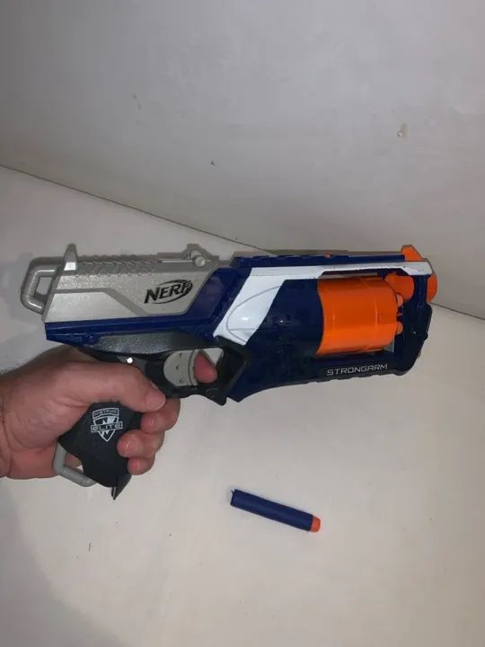 Nerf N Strike Elite Strongarm Toy Blaster ótimo estado - Foto 5