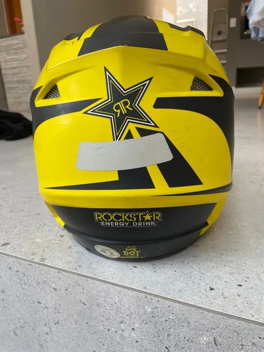 Capacete fox V1 edição rockstar tamanho M