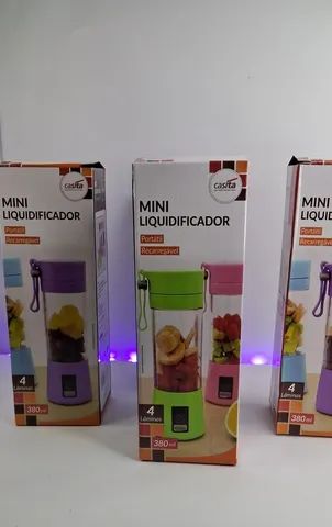 MINI LIQUIDIFICADOR PORTATIL RECARREGÁVEL 380ML - Foto 4