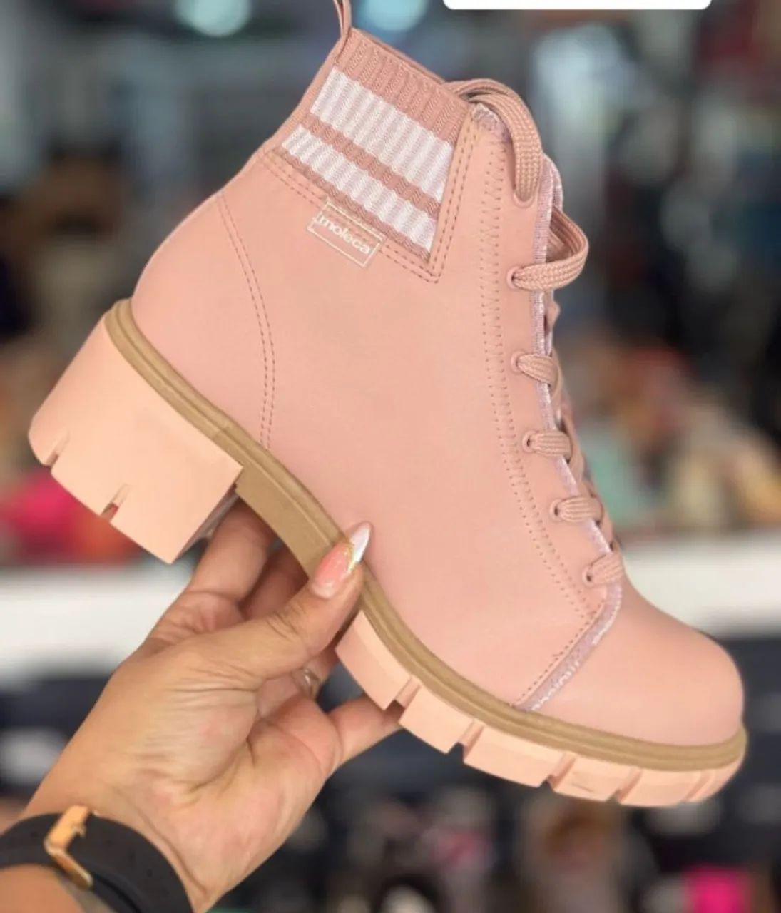 Bota Moleca Rosa