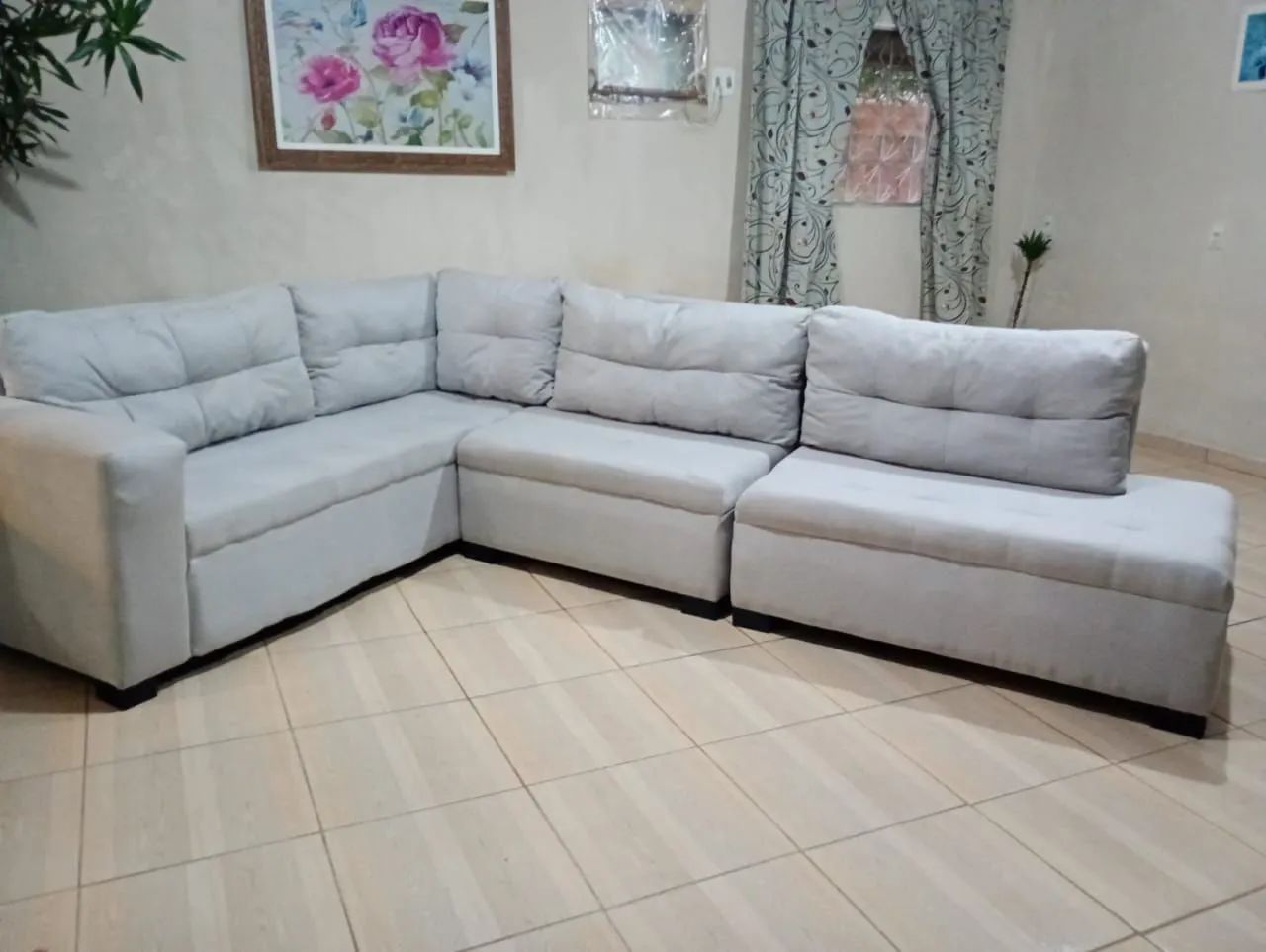 Sofá de Canto - Conforto e Estilo para sua Sala - Foto 2