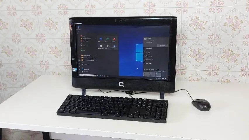 Computador All-in-One HP Q1-1320br Intel Atom D510- 4Gb- Ssd 256Gb - Wifi - 18.5"- Win 10  - Foto 2
