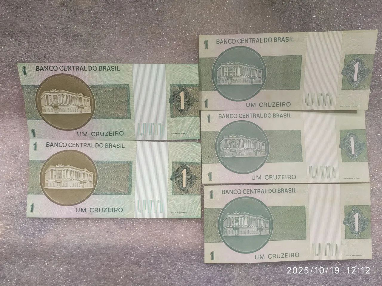 Cédulas Um Cruzeiro e 1000 cruzeiros Banco Central do Brasil - Foto 2