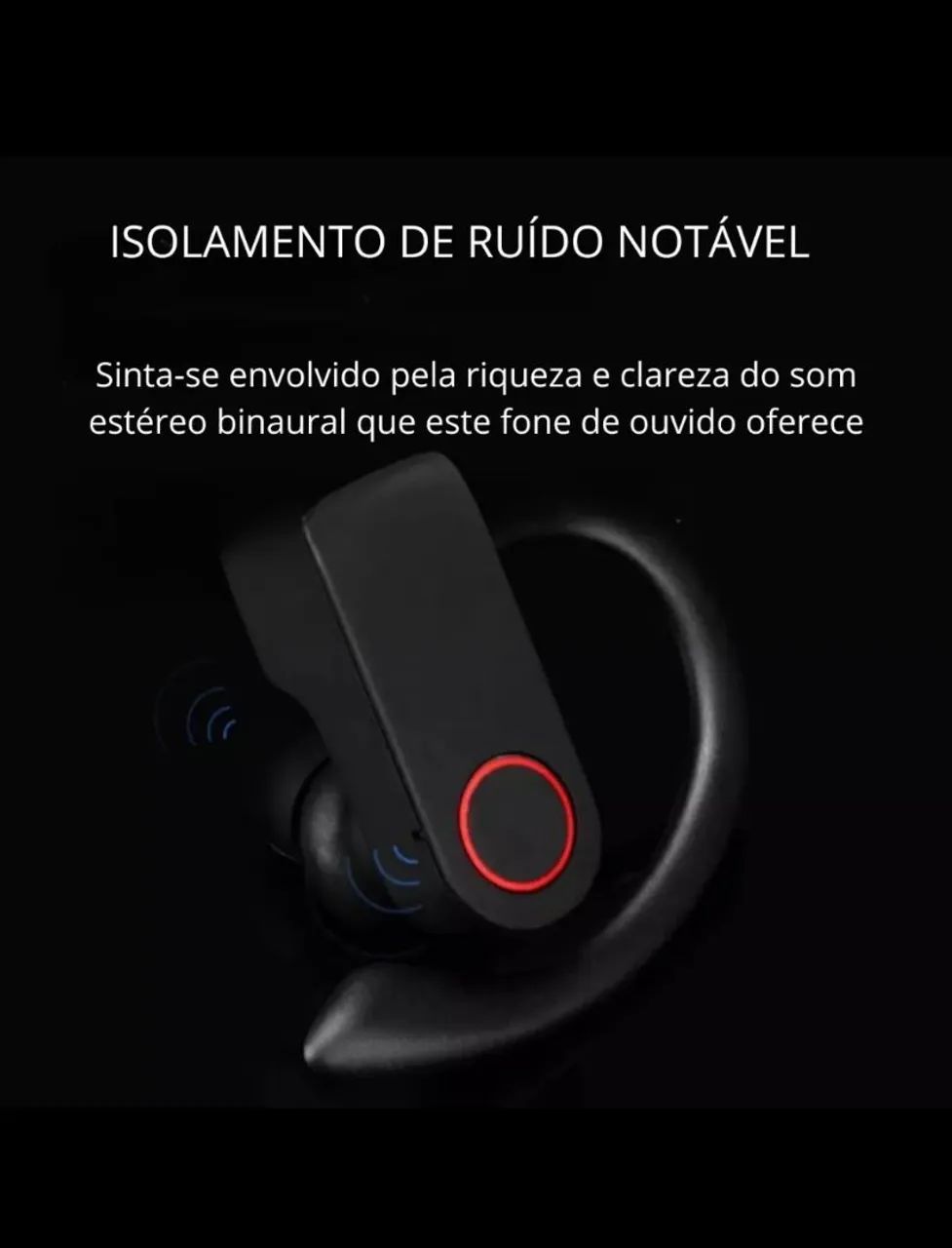 Fone de ouvido bluetooth Altomex com gancho academia motoqueiro - Foto 5
