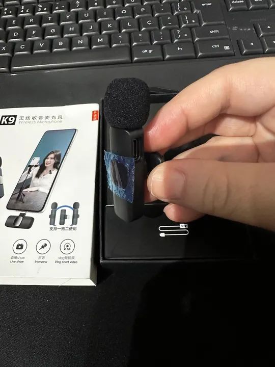 Microfone Sem Fio para Celular - Transmissão Ao Vivo - Foto 3