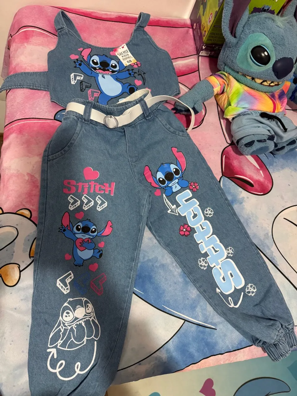 Conjunto Jeans Infantil Stitch - SHEMIX KIDS
