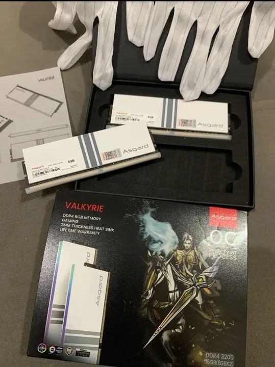 Memória Ram Asgard Valkyrie DDR4 3200mhz 3600mhz RGB (2x8gb) 16g Kit Lacrado - Foto 3