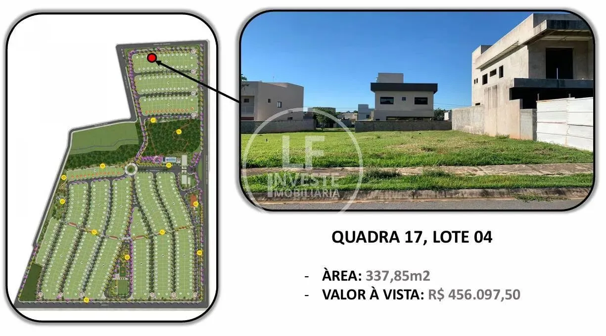 Lote 337m² em Condomínio Fechado | Aparecida de Goiânia | OPORTUNIDADE!