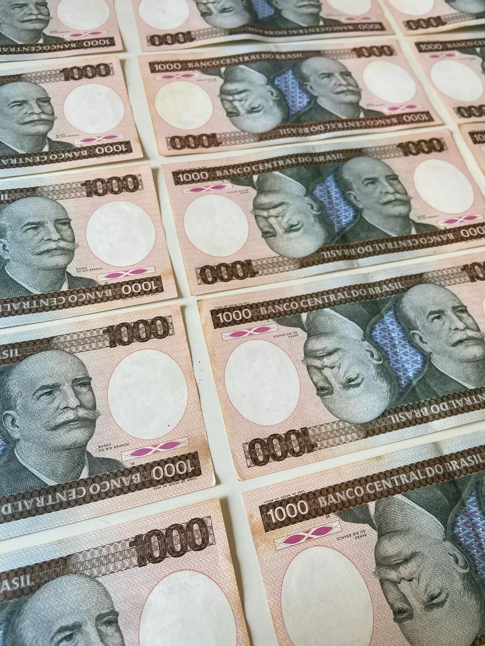 18 cédulas de 1000 cruzeiros - Barão do Rio Branco - Foto 2