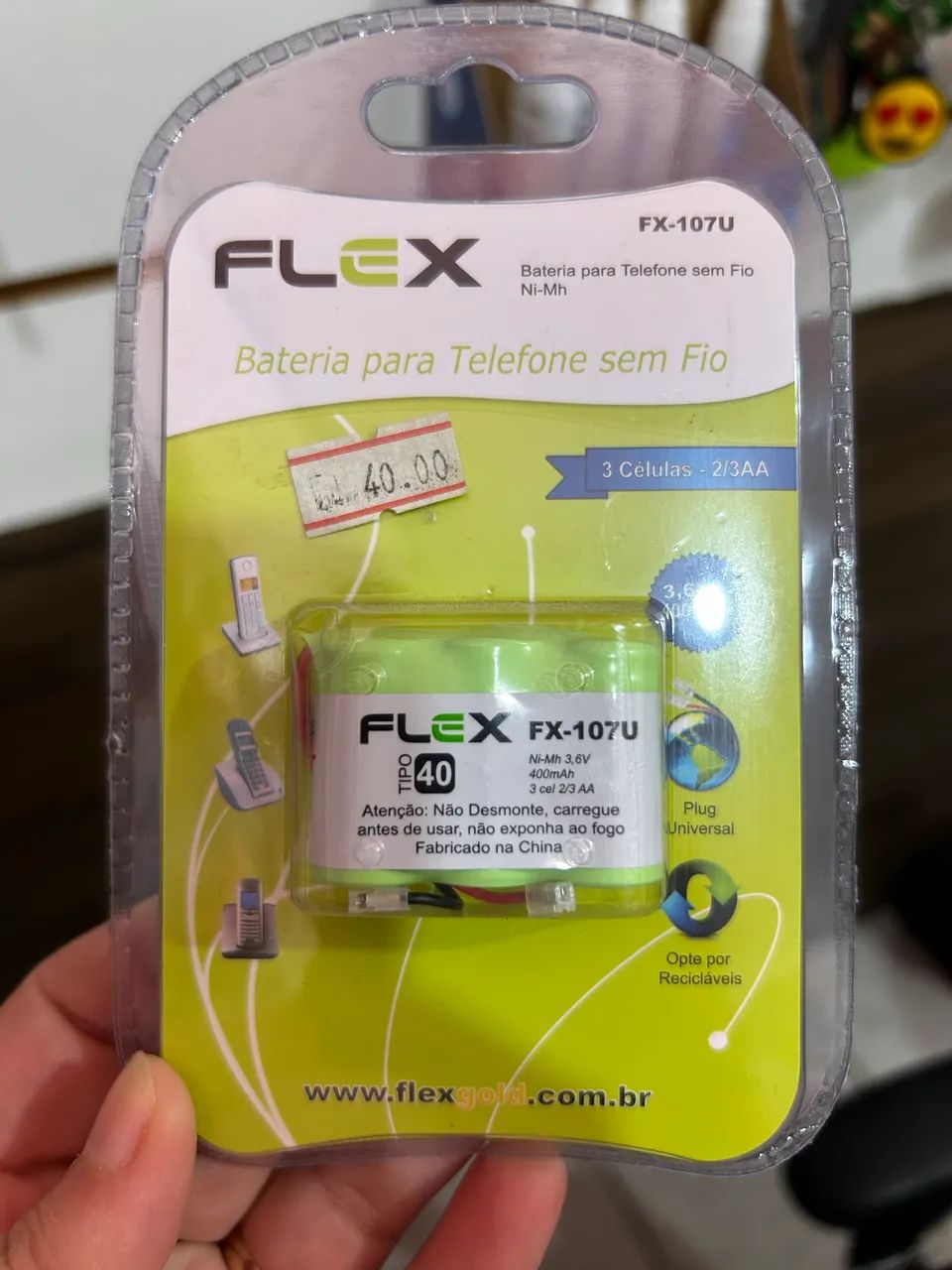Bateria para telefone sem fio