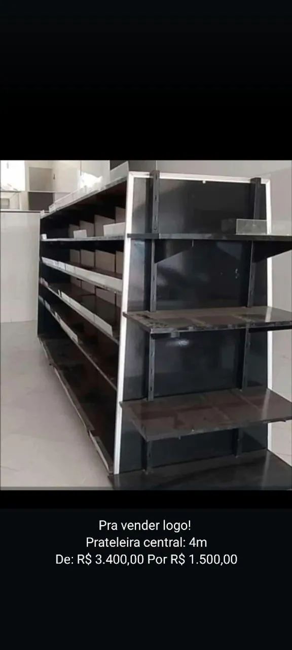 Prateleira Central 4m - Ótimo estado!