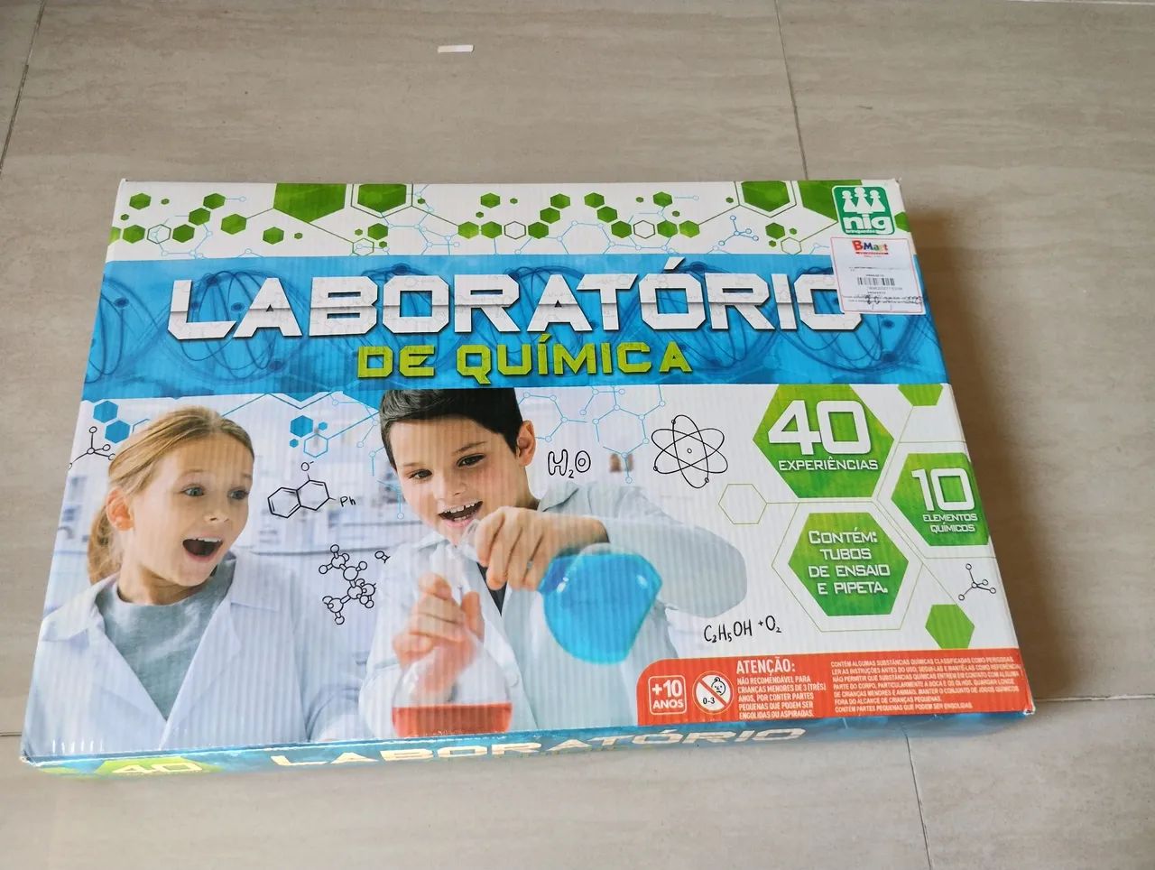 Jogo de Tabuleiro Laboratório de Química +10