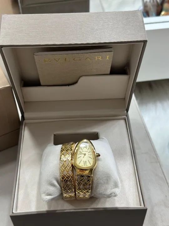 Relogio bvlgari serpenti spiga 