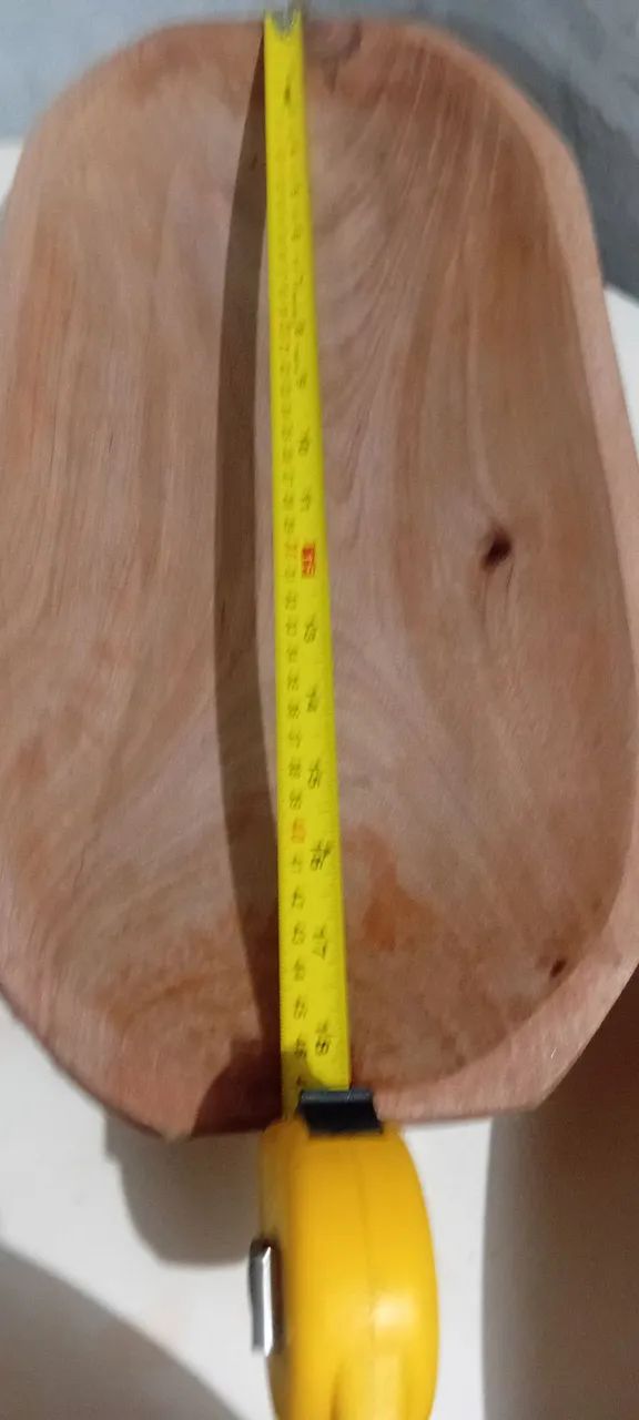 Centro  de mesa de madeira maciça rústico. - Foto 6