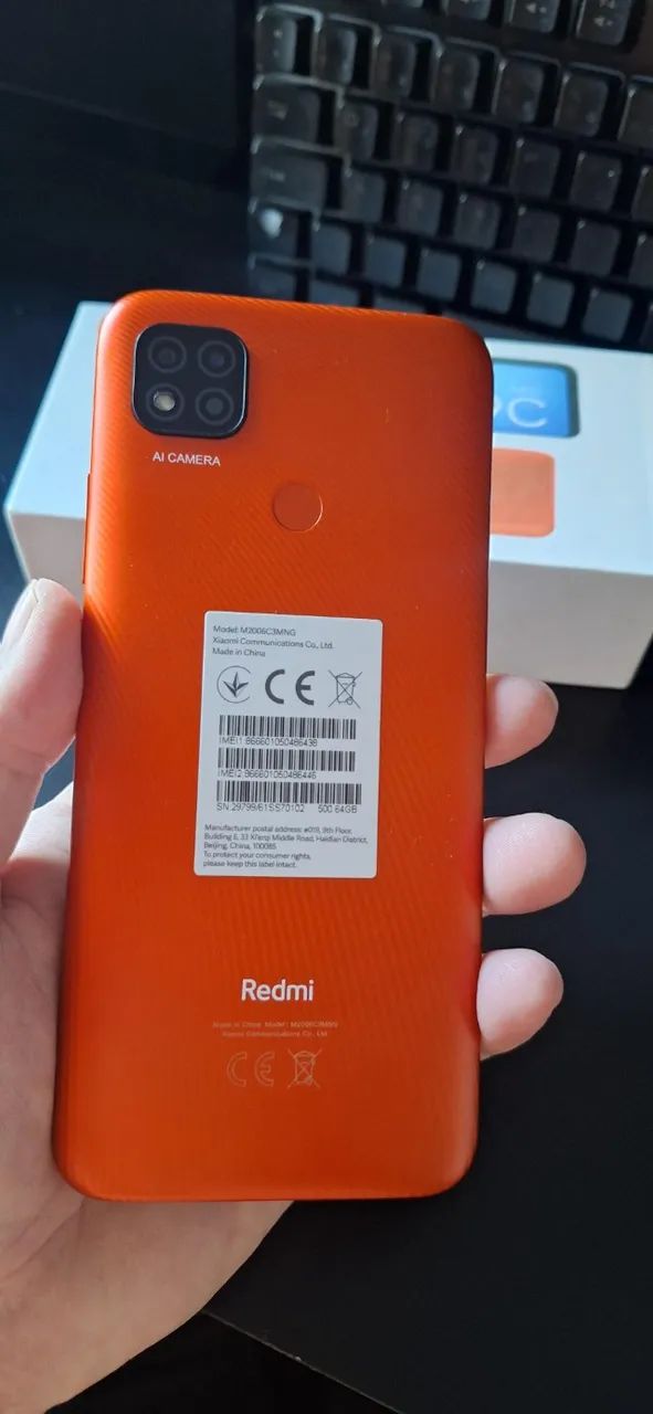 Celular Redmi 9C NFC Sunrise Orange 3G RAM 64GB ROM - Foto 3