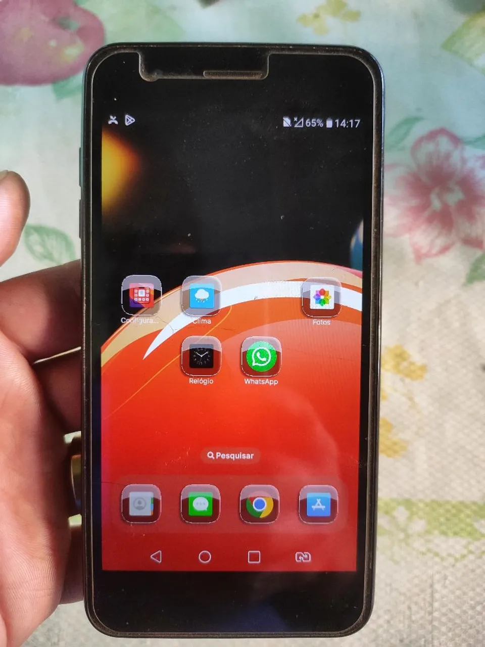 Celular K9 TV Digital Dourado