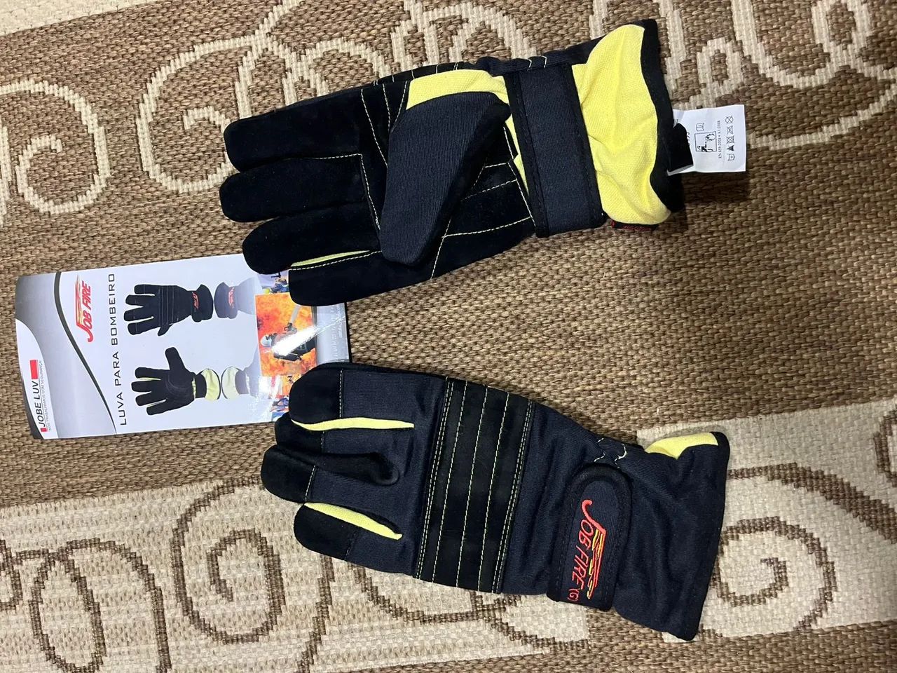 Luva de Combate a Incêndio Bombeiro Jobfire - Foto 3