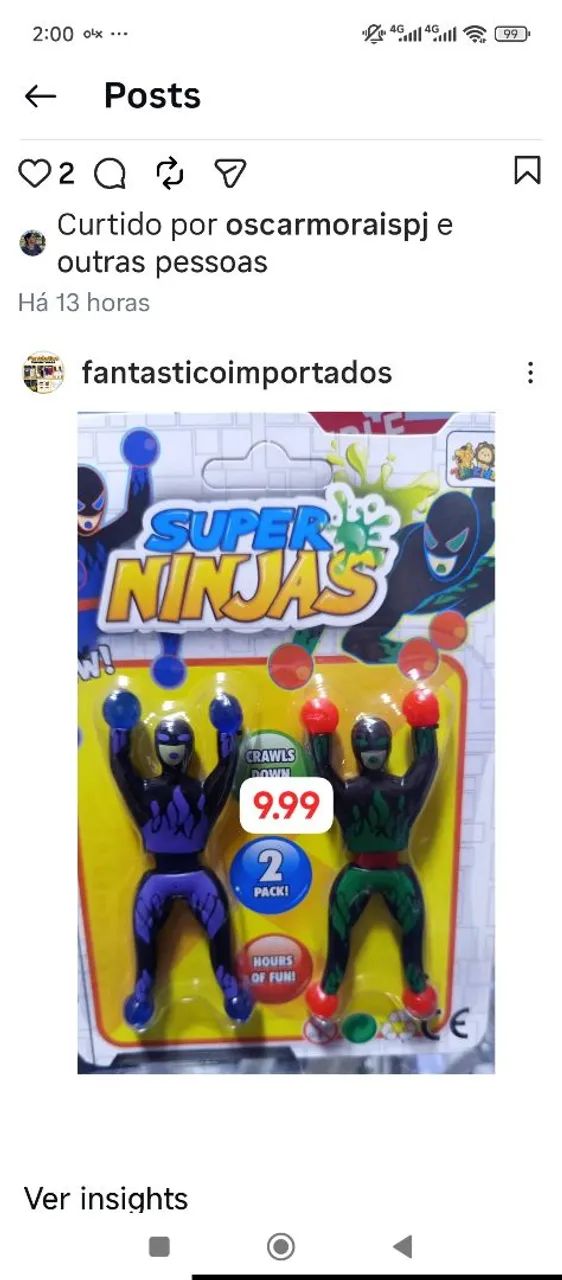 Kit 2 bonecos que escala e gruda na parede 
