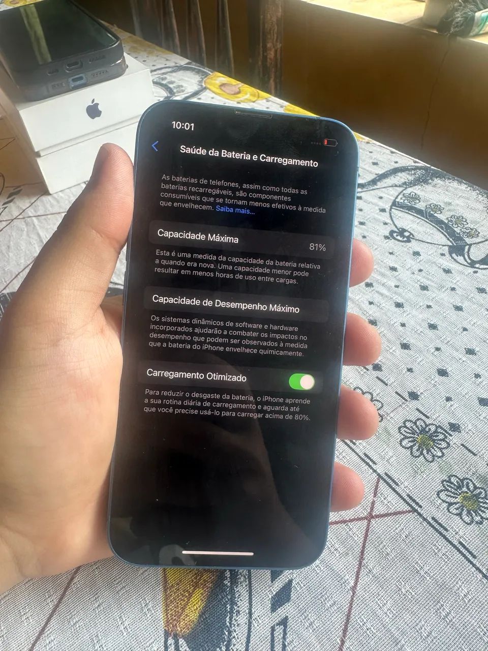 Iphone 13 128Gb Azul Aceito Troca Passo cartão