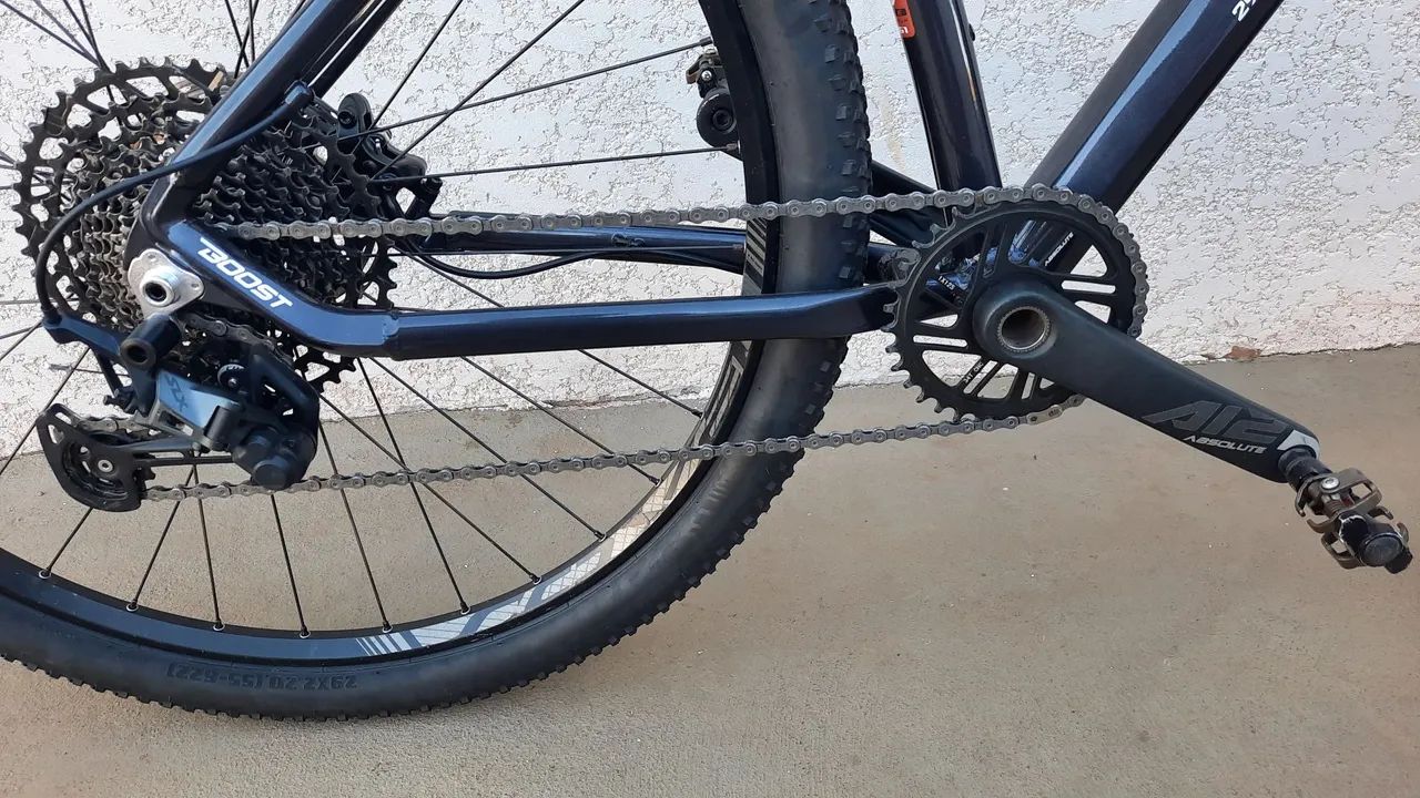 Bike aro 29 peças novas, boost Dvorak, Kit shimano SLX 12v, freio GT, top top - Foto 2