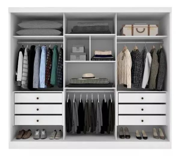 Guarda Roupa Casal 2.70 M C/03 Portas Correr e Espelho. Produto Novo Direto da Fábrica. - Foto 4