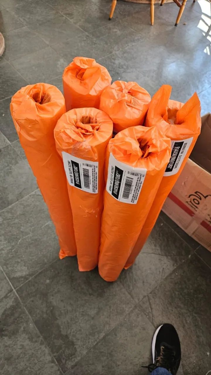 6 BOBINAS DE PAPEL SULFITE 90 GRAMAS 910MM X 50 METROS 2 POLEGADAS