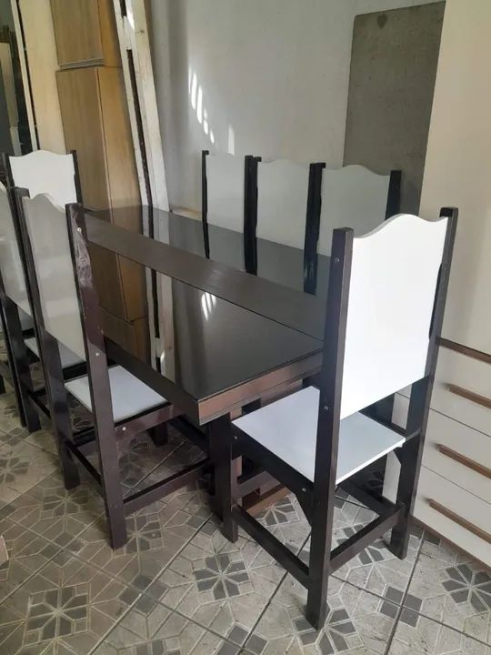 CONJUNTO DE MESA, C/ 8 CADEIRAS  - Foto 2