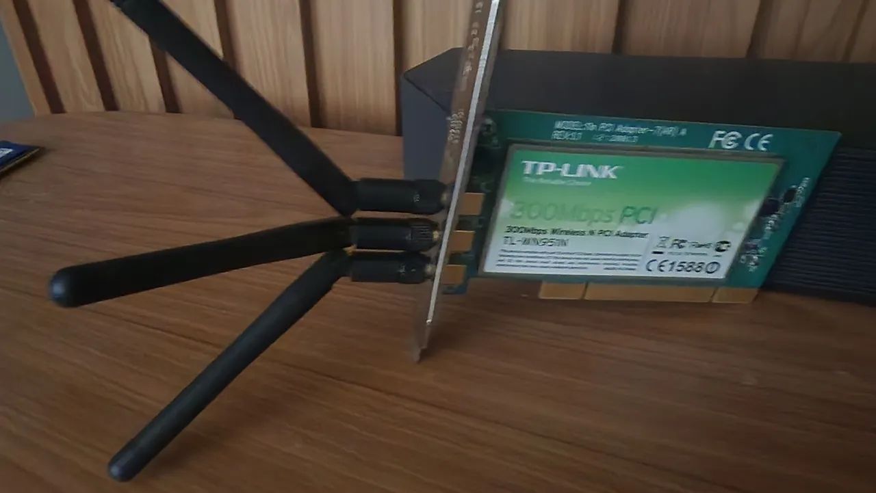Placa de Rede Wi-Fi TP-Link TL-WN951N 300Mbps PCI - Foto 2