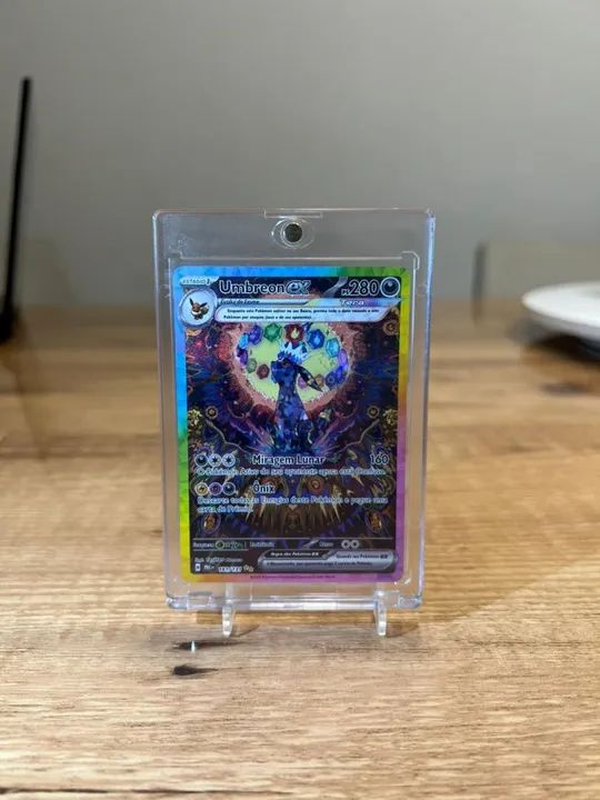 Carta Pokémon Umbreon EX - "NM" EVOLUÇÕES PRISMÁTICAS - Foto 3